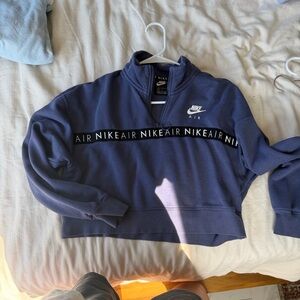 Nike Air Navy Half-Zip Sweatshirt
